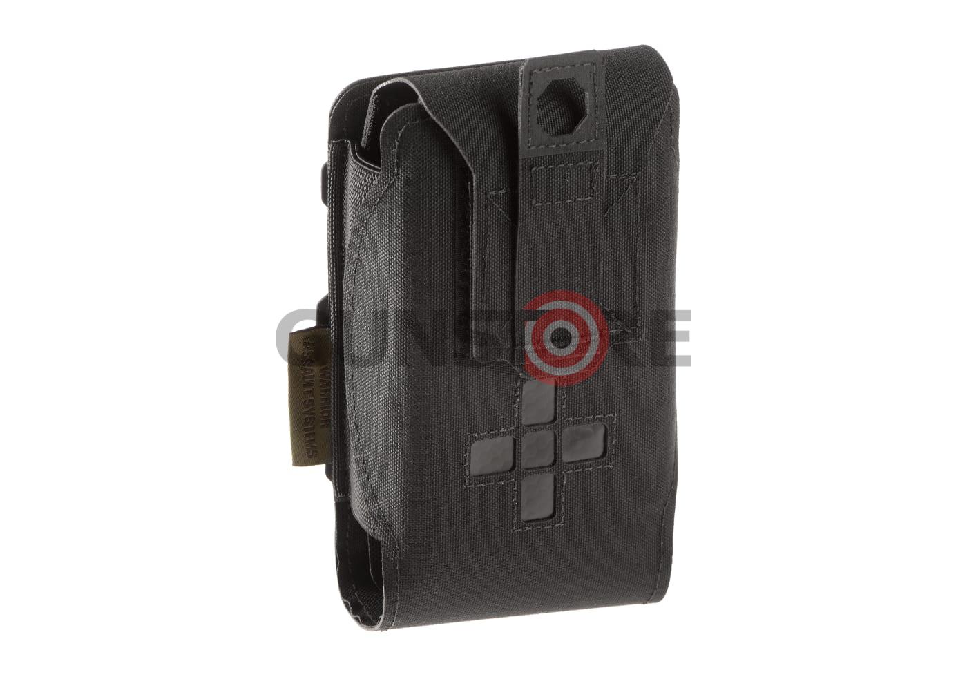 Laser Cut Small Horizontal Individual First Aid Kit Pouch Black