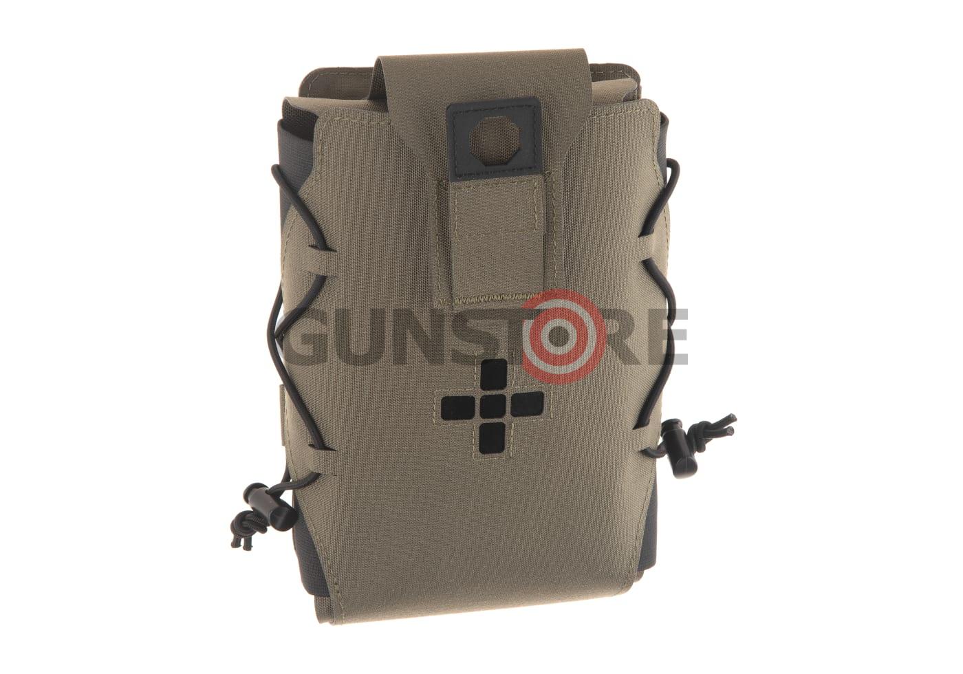 Laser Cut Large Horizontal Individual First Aid Kit Pouch Ranger Green