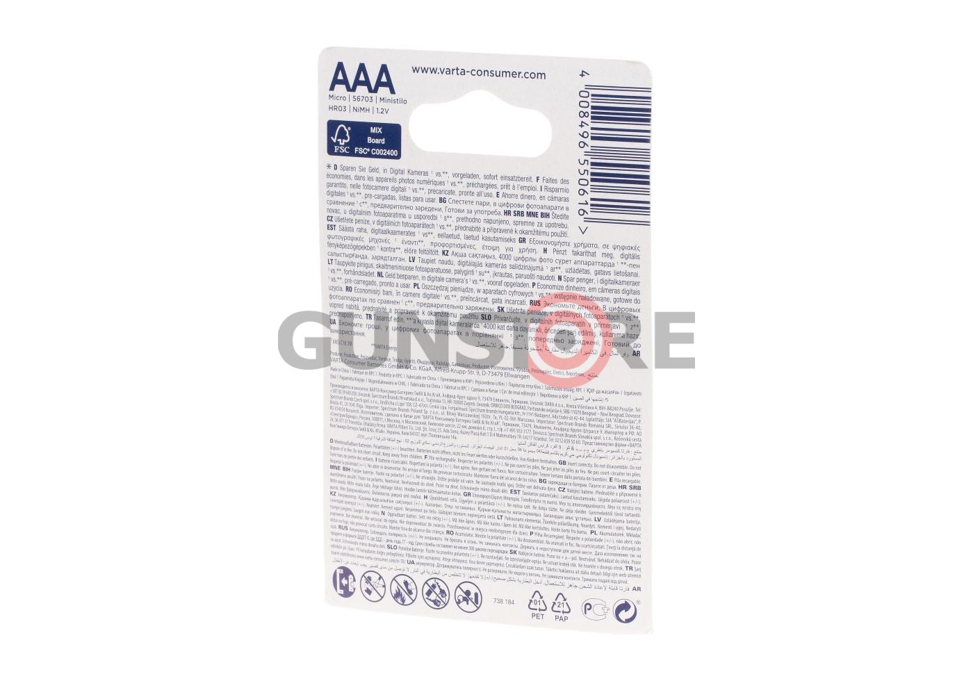 Fotografia: AAA Rechargable 800mAh 4pcs