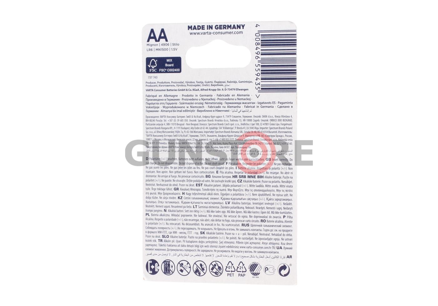 Fotografia: AA Longlife Power 4pcs