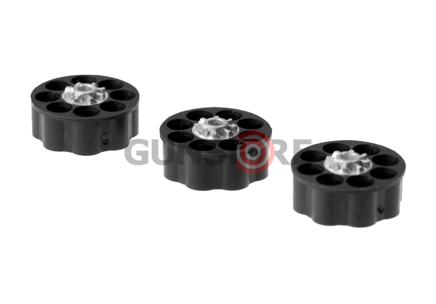 Fotografia: Rotary Magazine Glock 17 Blowback Co2 4.5mm (.177) Diabolo 8rds 3pcs
