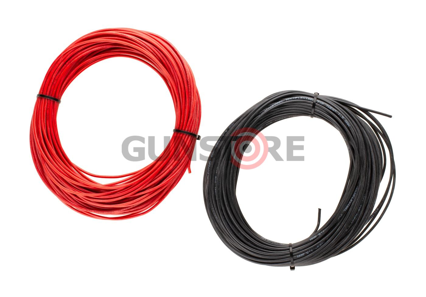 Low Resistance Wire 2x 25m Black + Red