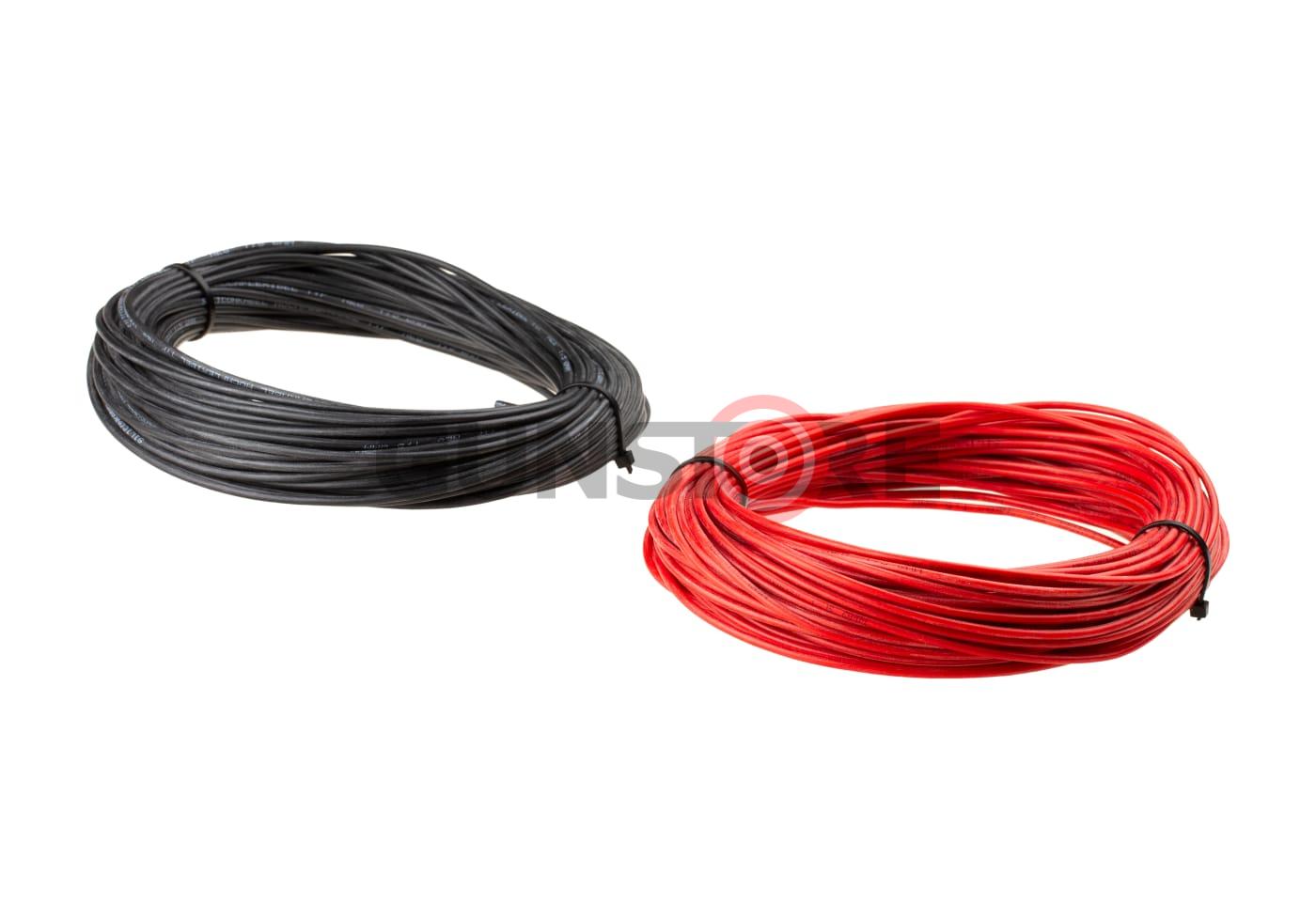 Fotografia: Low Resistance Wire 2x 25m Black + Red