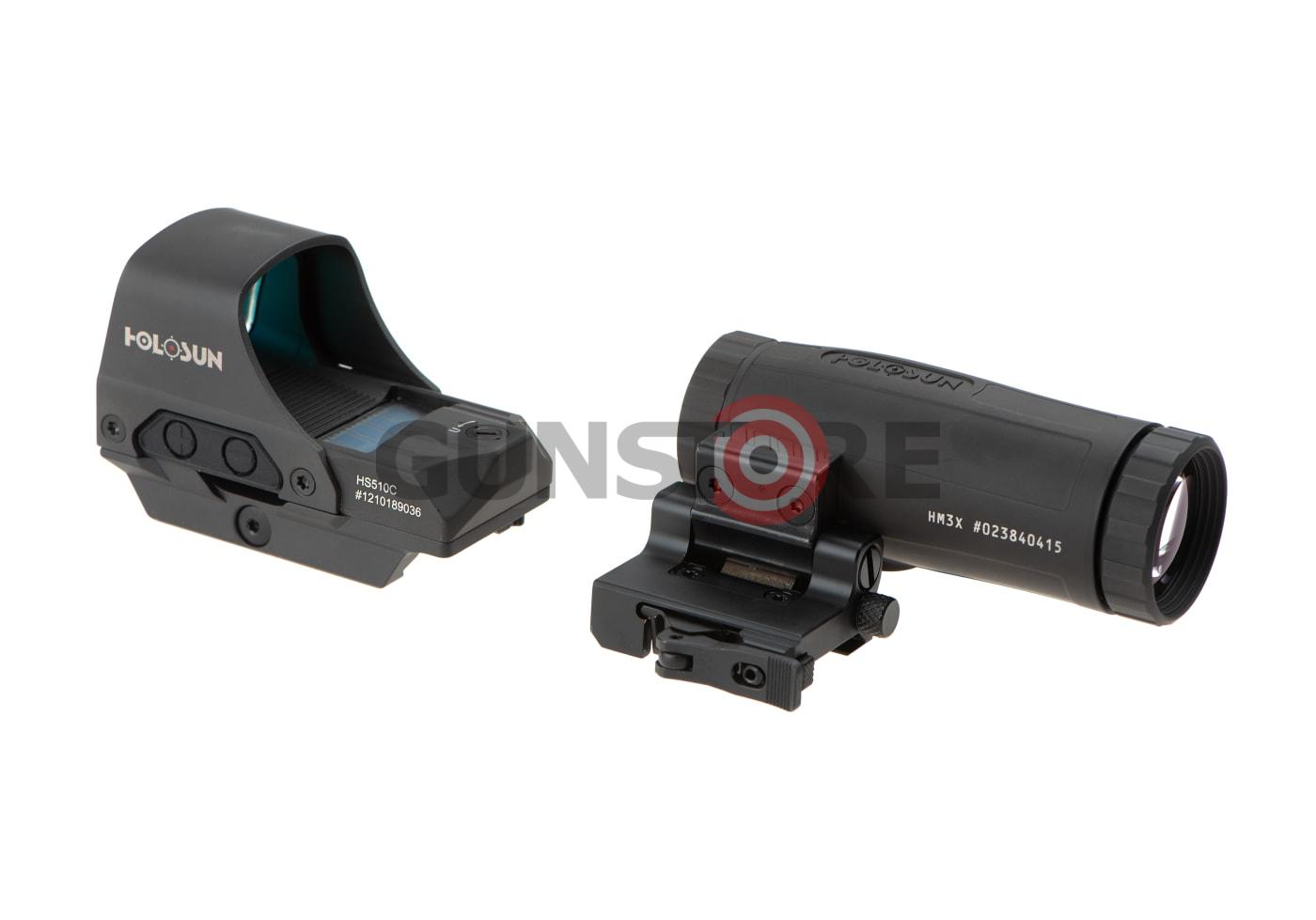 Fotografia: HS510C Solar Red Circle Dot Sight Combo with HM3X