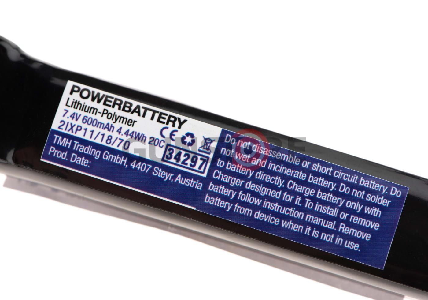 Fotografia: LiPo 7.4V 600mAh 20C PDW Kriss Vector Type T-Plug