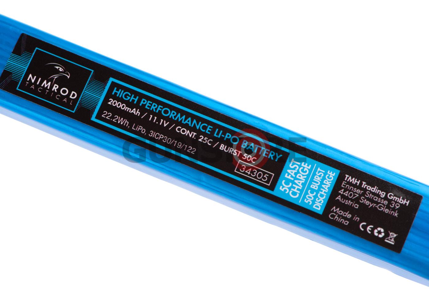Fotografia: Lipo 11.1V 2000mAh 25C Split Type