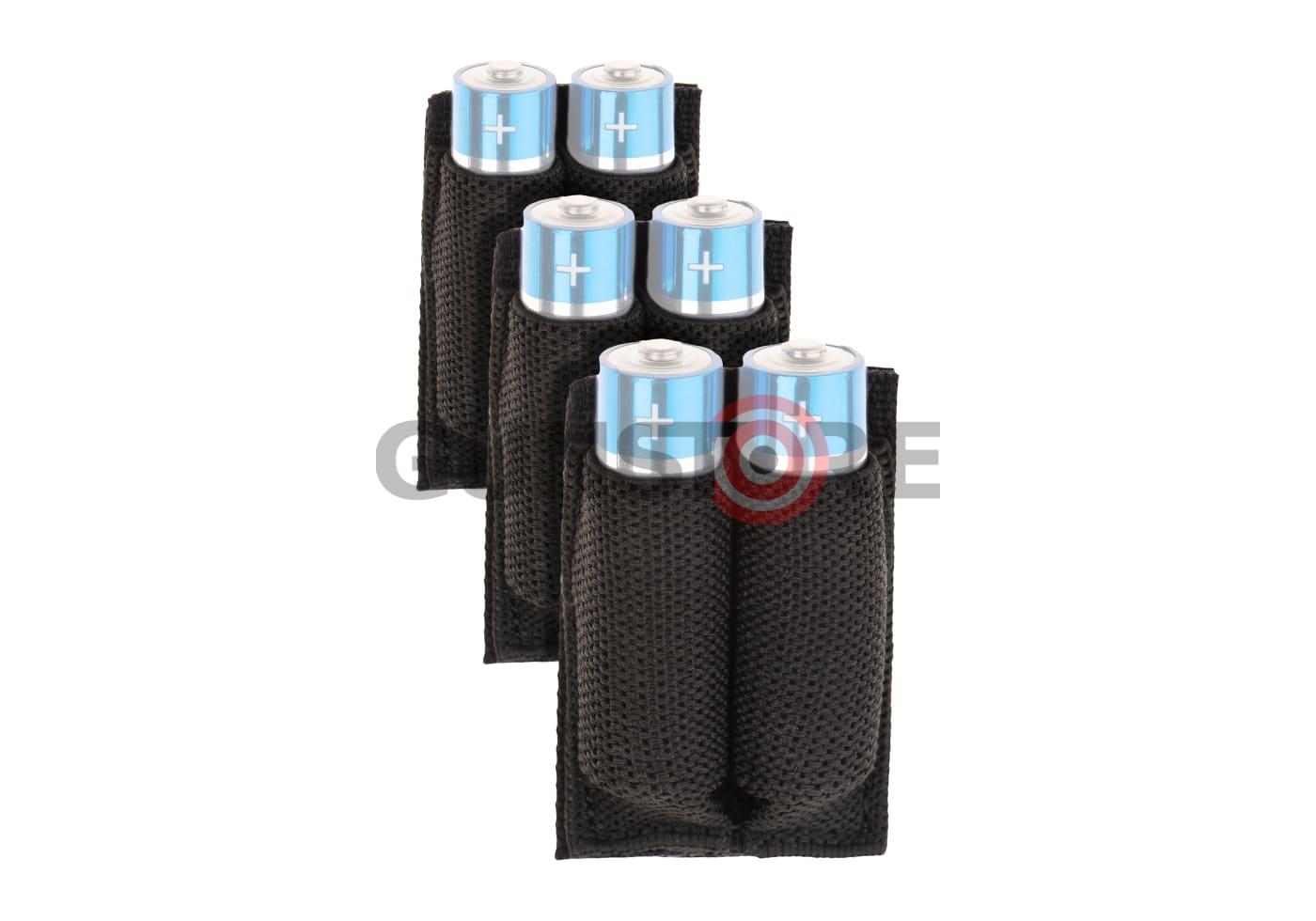 Battery Strap AA 3-pack Black