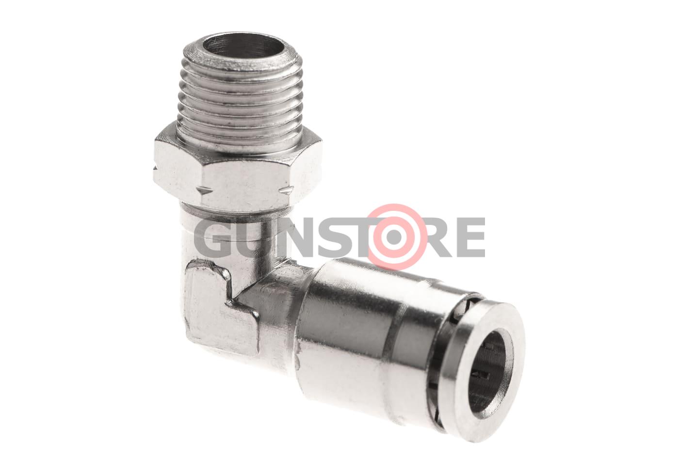 HPA 6mm Hose Coupling 90 Degree - Outer 1/8 NPT