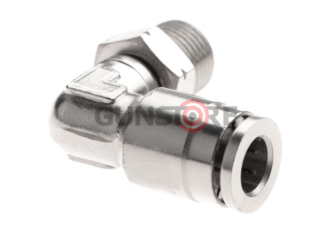 Fotografia: HPA 6mm Hose Coupling 90 Degree - Outer 1/8 NPT
