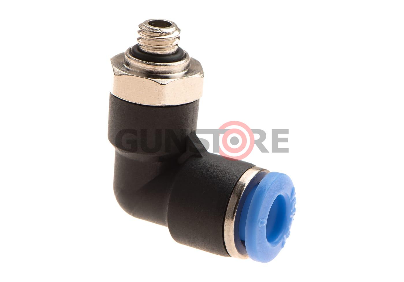 HPA 6mm Hose Coupling 90 Degree - Outer M6 Thread