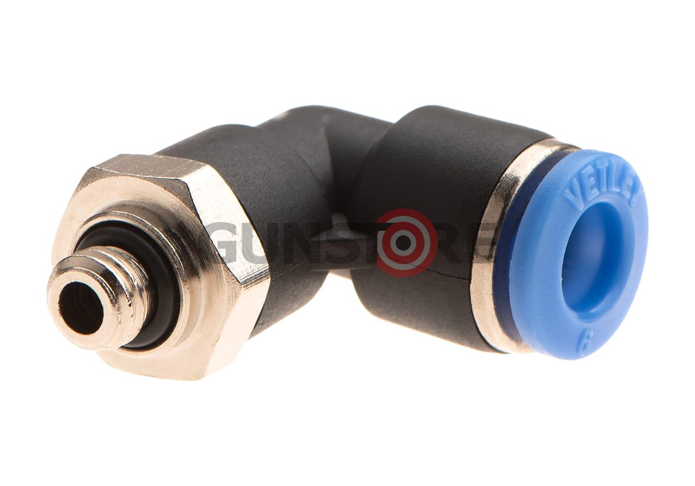 Fotografia: HPA 6mm Hose Coupling 90 Degree - Outer M6 Thread