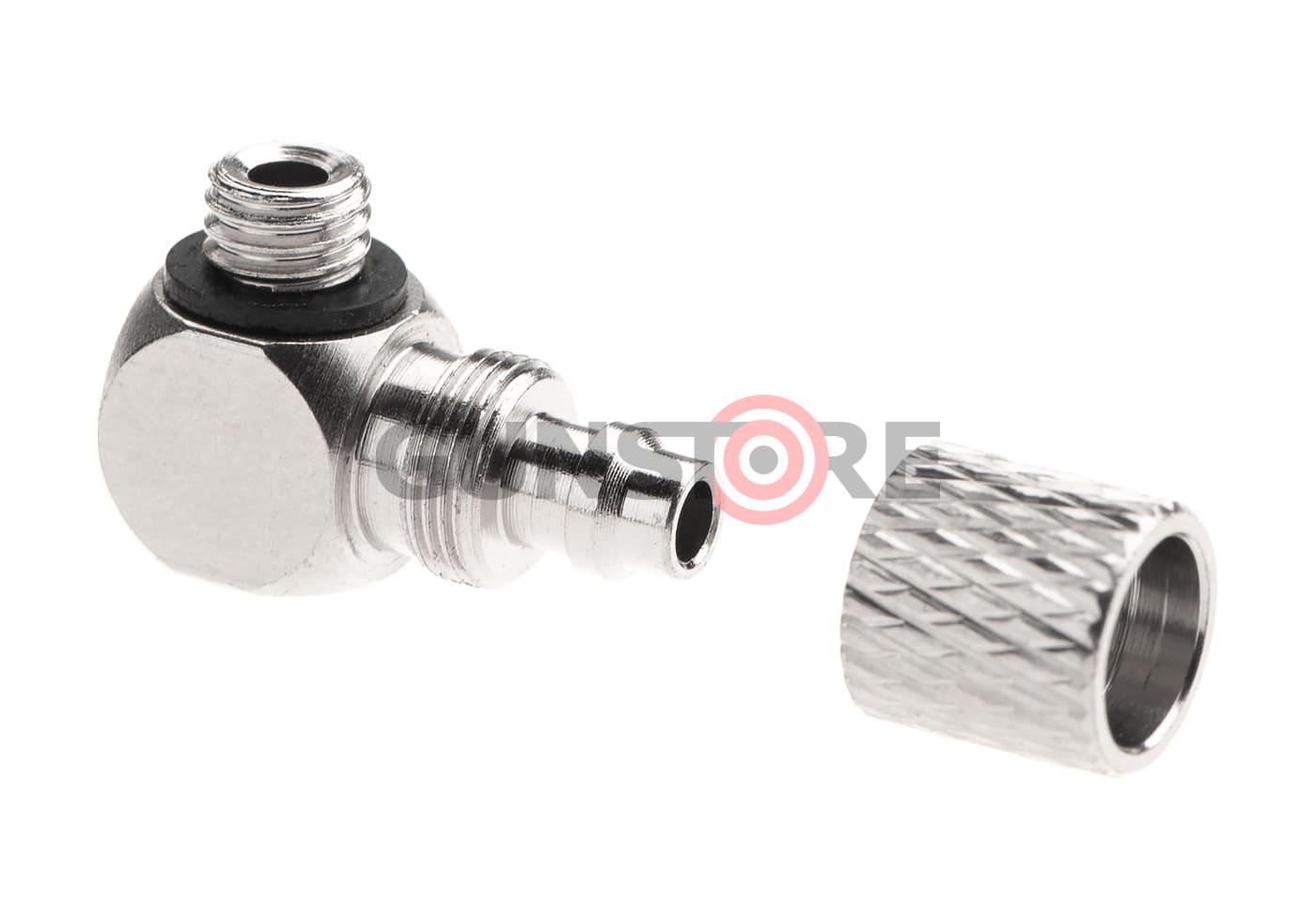 Fotografia: HPA 6mm Hose Coupling with Screwed Catch 90 Degree - Outer M5 Thread