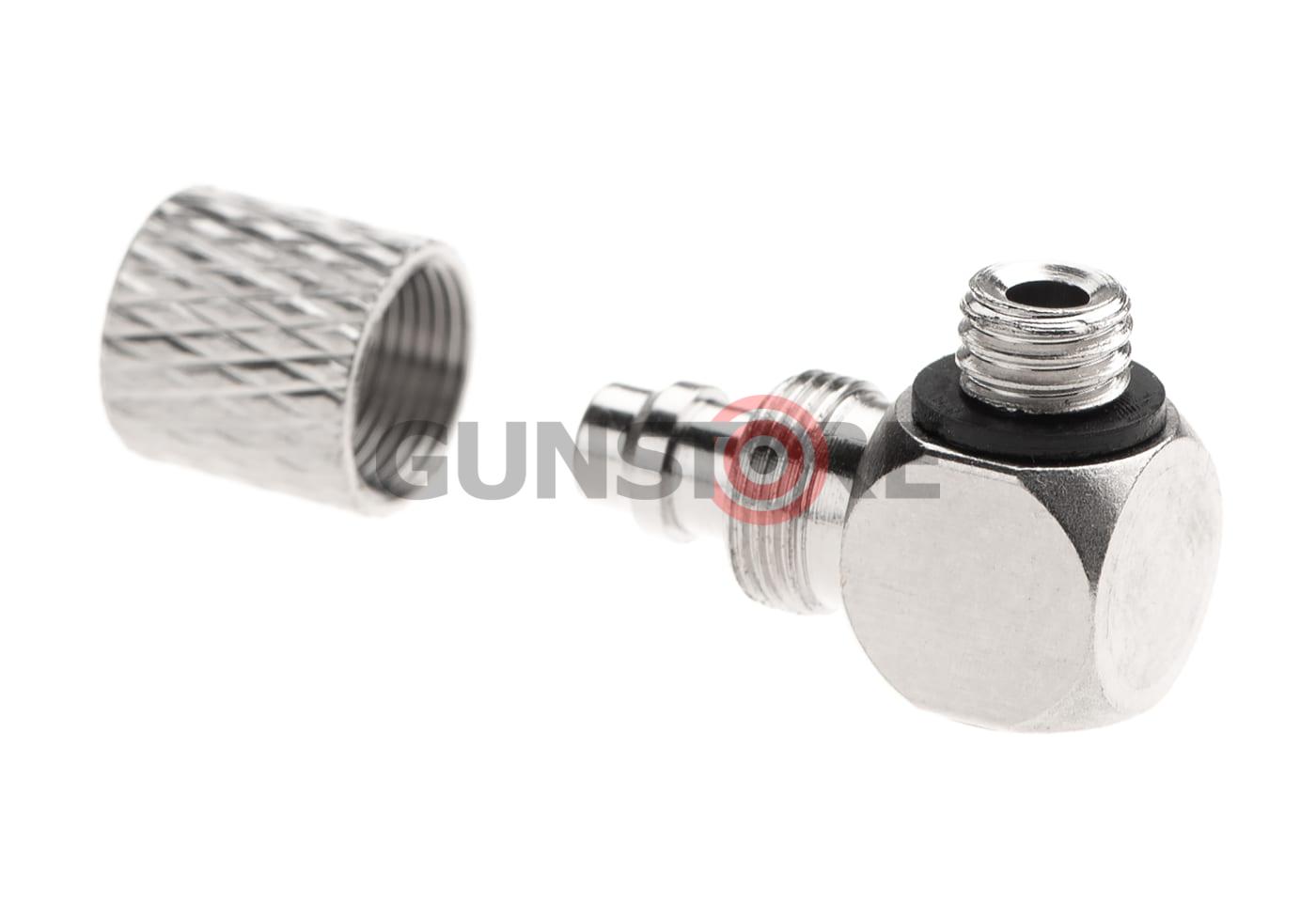 Fotografia: HPA 6mm Hose Coupling with Screwed Catch 90 Degree - Outer M5 Thread