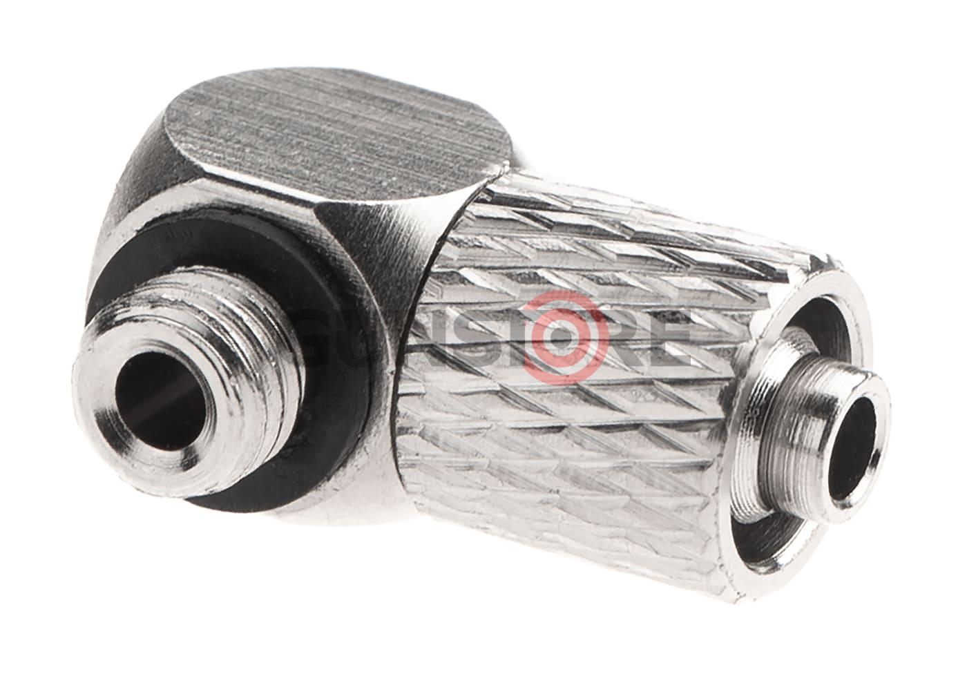 Fotografia: HPA 6mm Hose Coupling with Screwed Catch 90 Degree - Outer M5 Thread