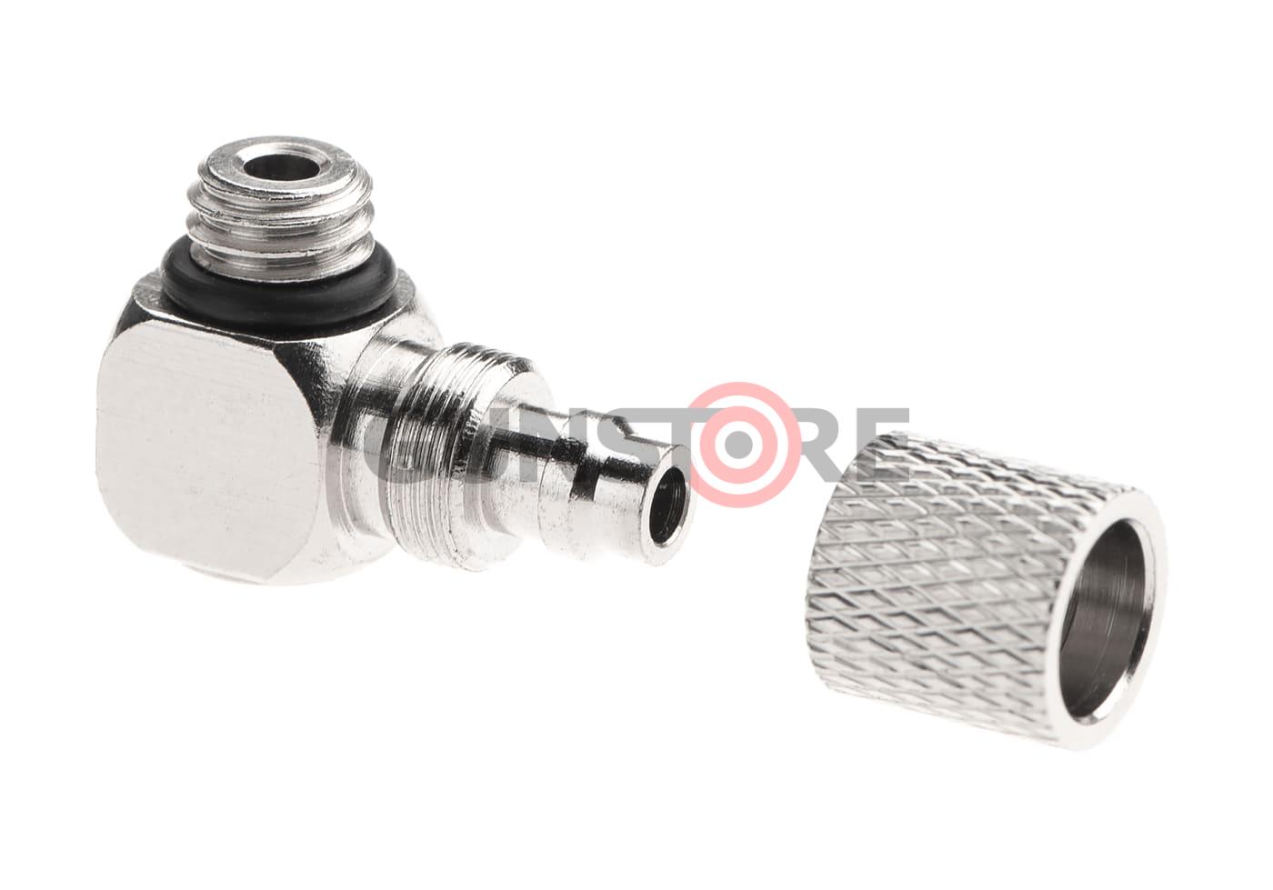 Fotografia: HPA 6mm Hose Coupling with Screwed Catch 90 Degree - Outer M6 Thread