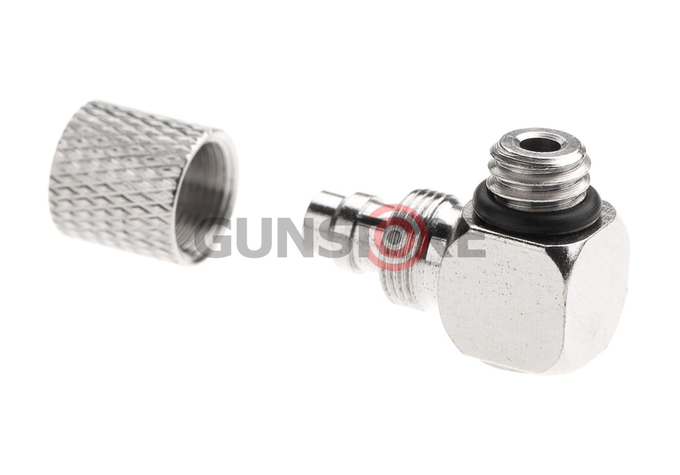 Fotografia: HPA 6mm Hose Coupling with Screwed Catch 90 Degree - Outer M6 Thread