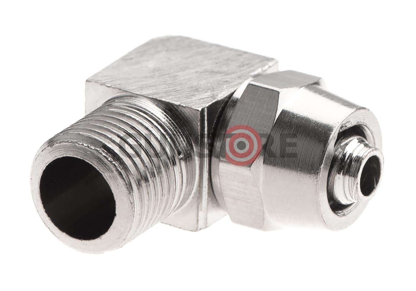 Fotografia: HPA 6mm Hose Coupling with Screwed Catch 90 Degree - Outer 1/8 NPT
