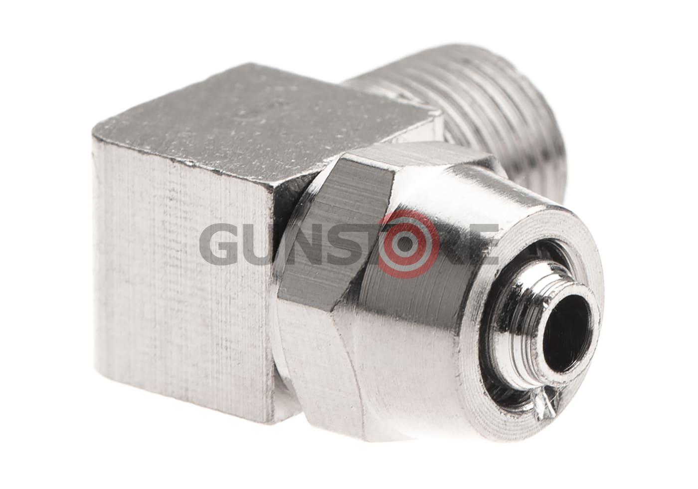 Fotografia: HPA 6mm Hose Coupling with Screwed Catch 90 Degree - Outer 1/8 NPT