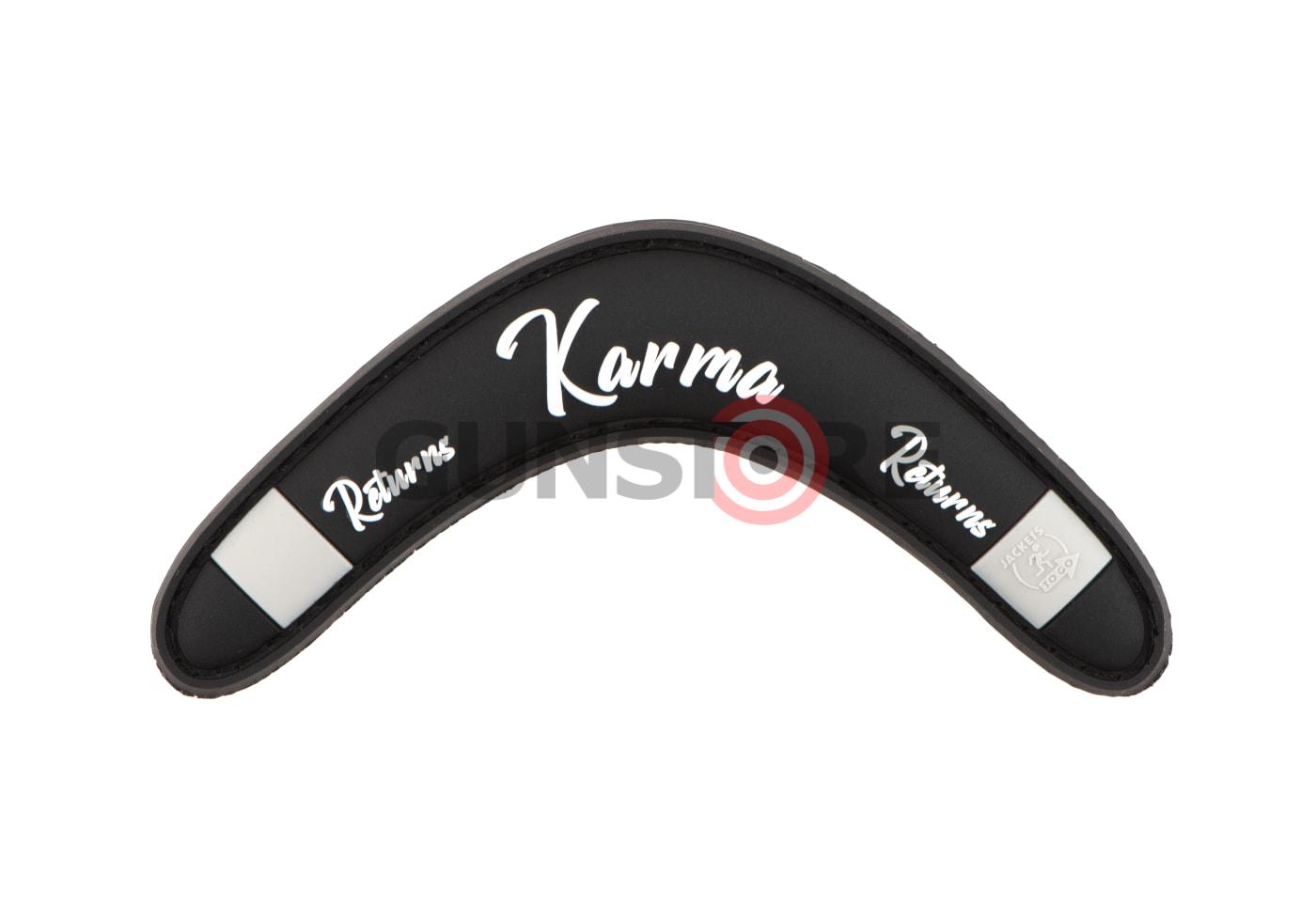 Karma Returns Rubber Patch Black