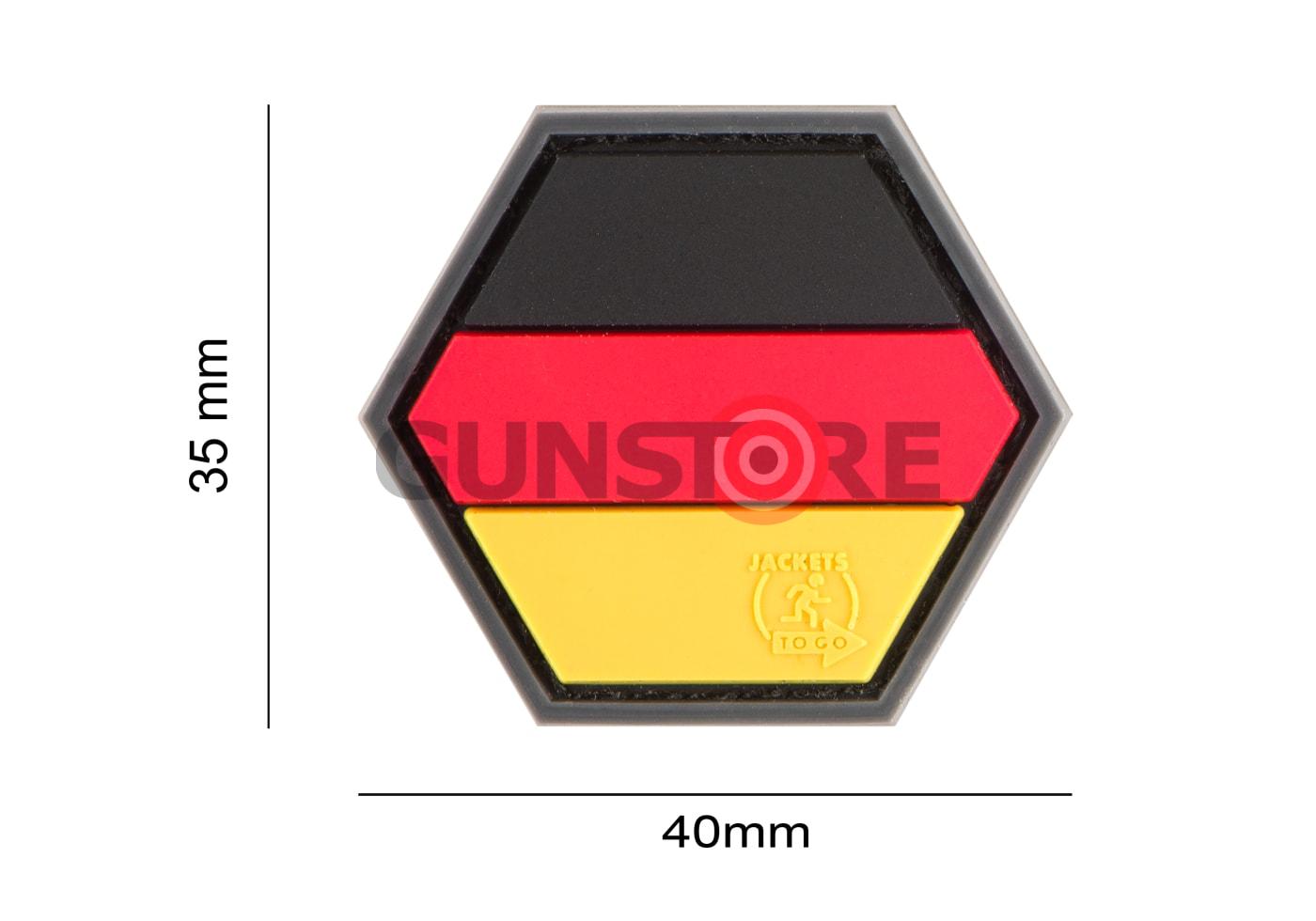 Fotografia: German Flag Hexagon Rubber Patch
