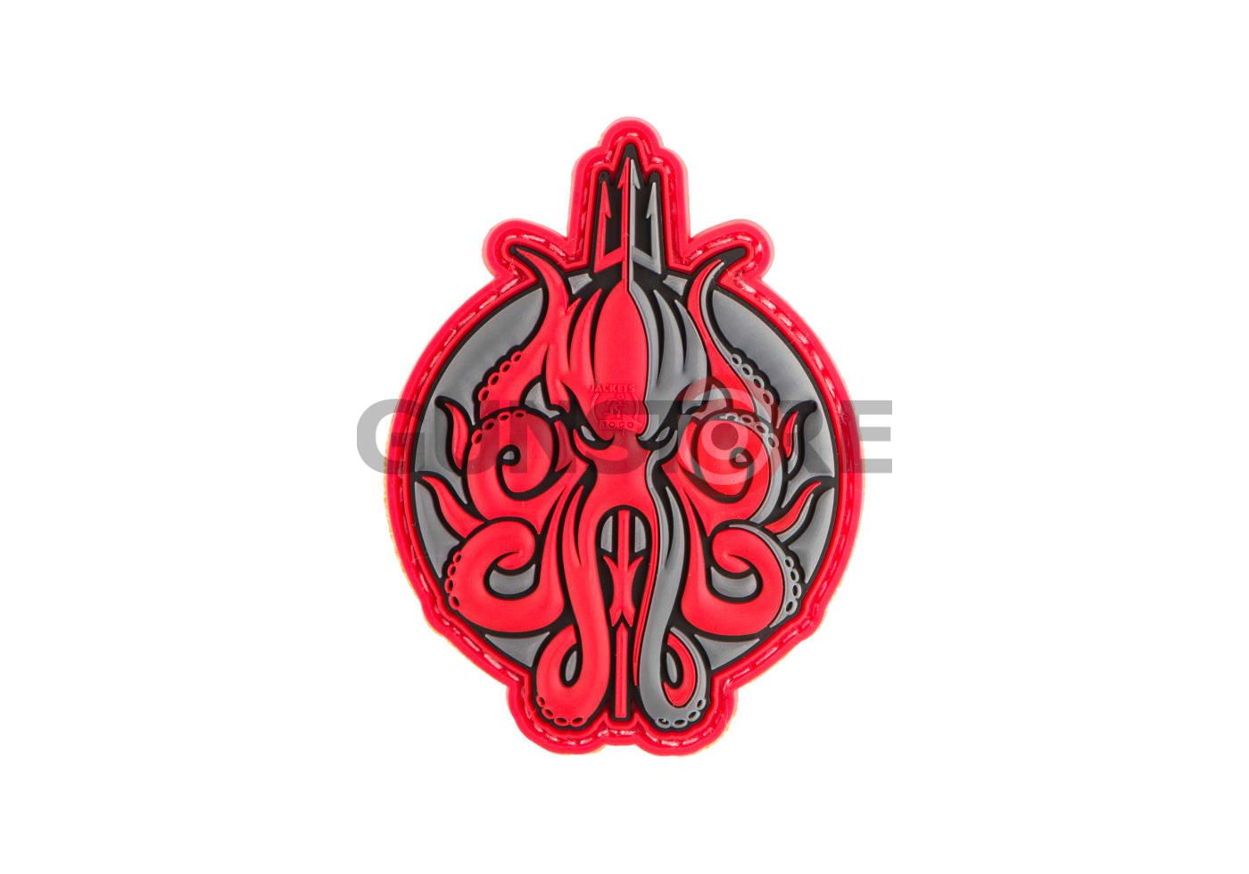 Release the Kraken Rubber Patch Red