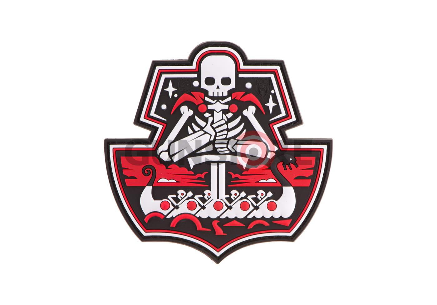 Ghost Ship Skull Rubber Patch Multicolor