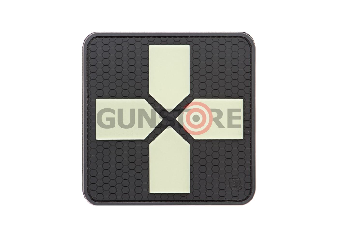 Big Red Cross Medic Rubber Patch Glow