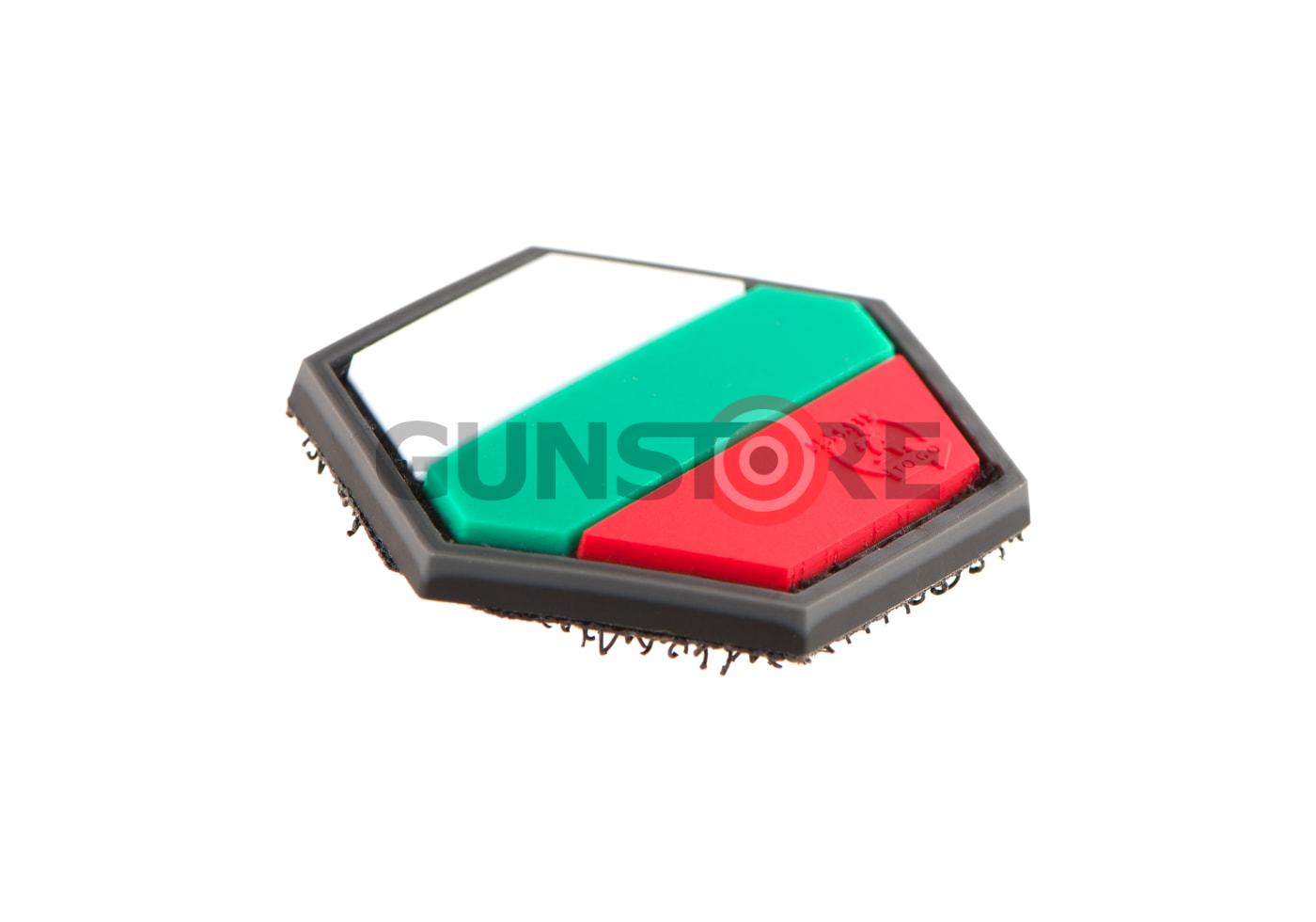 Fotografia: Hexagon Bulgarian Flag Rubber Patch