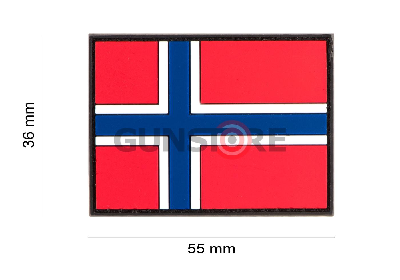 Fotografia: Norway Flag Rubber Patch