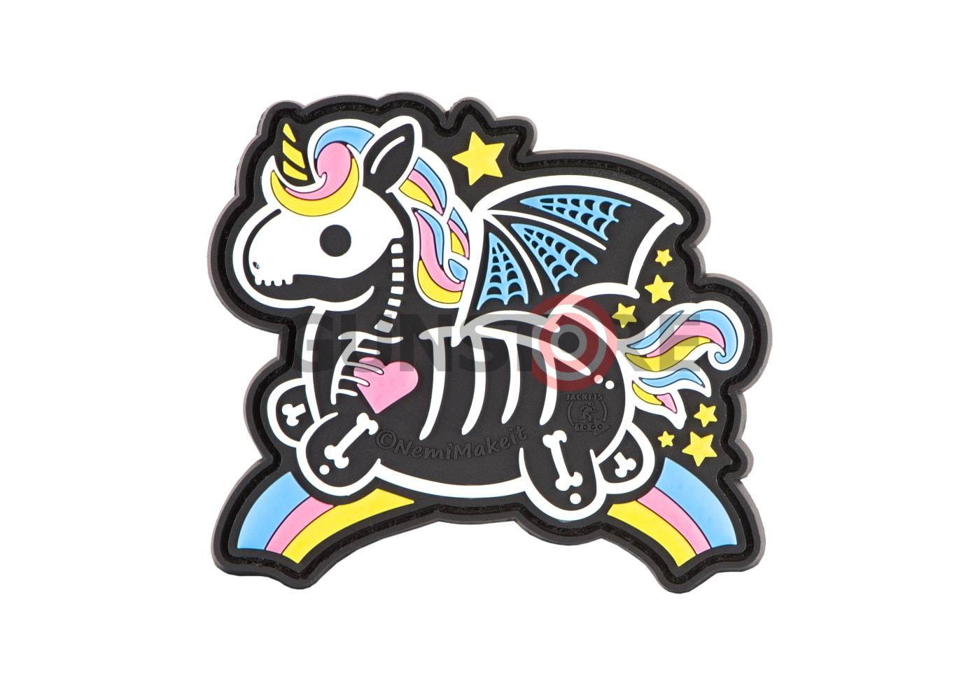 Skeleton Unicorn Rubber Patch