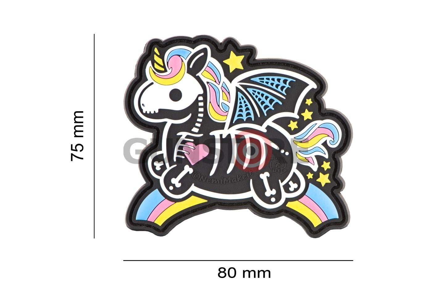 Fotografia: Skeleton Unicorn Rubber Patch