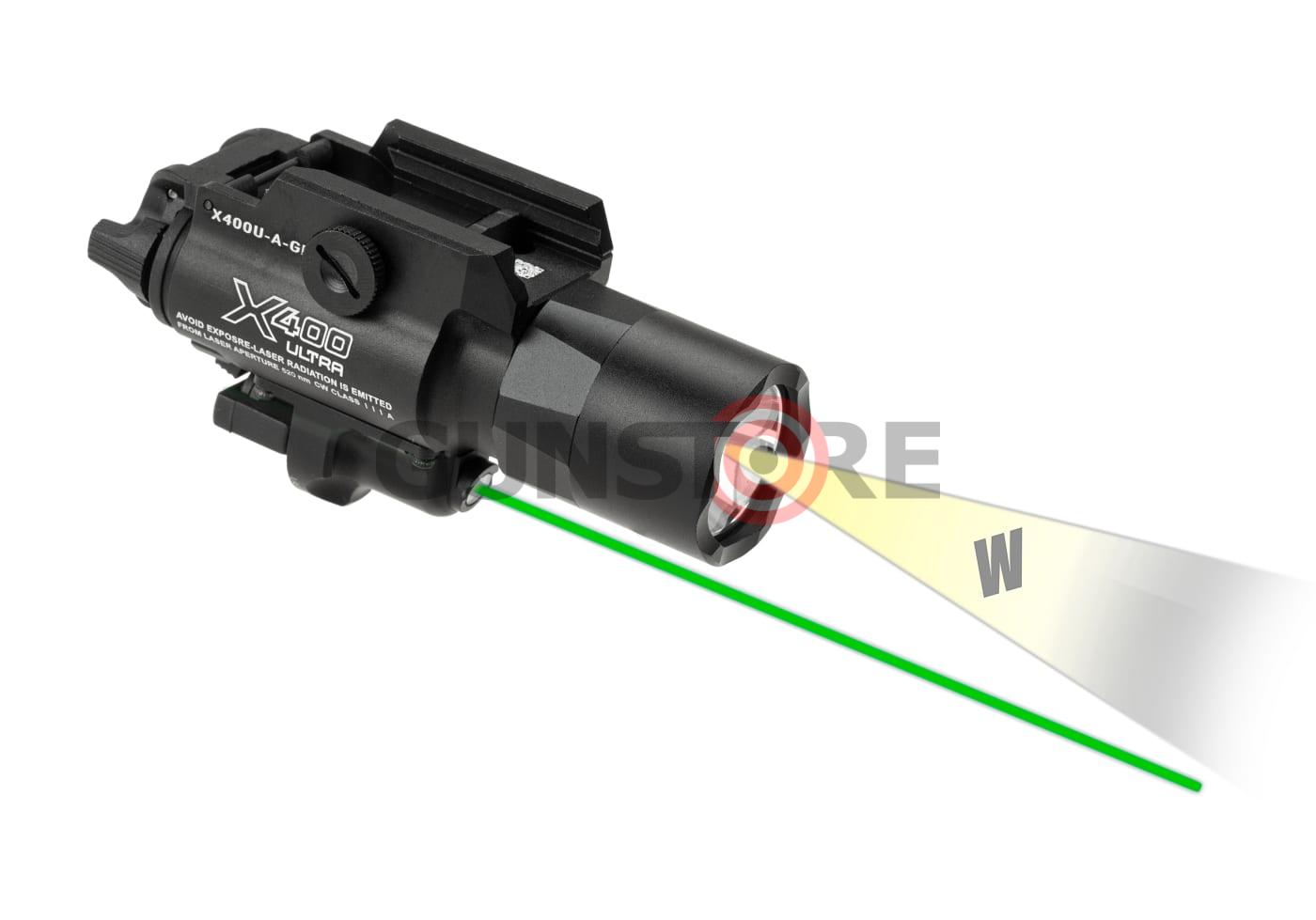 Fotografia: X400 Ultra Pistol Light / Laser Module Green
