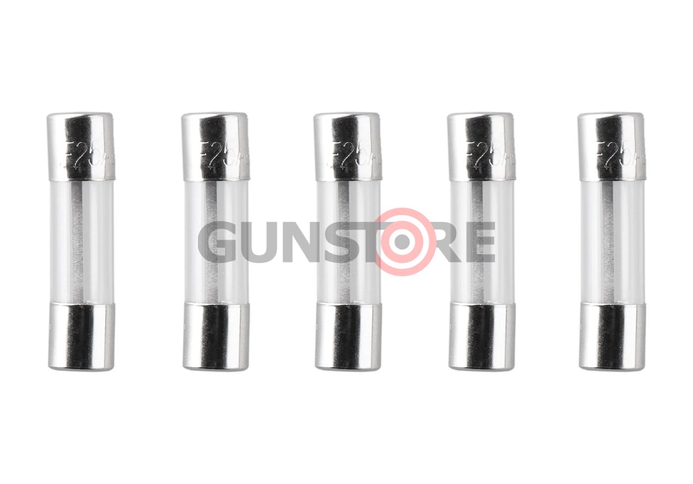 Glass Type Fuse 5x20mm 25A 5pcs
