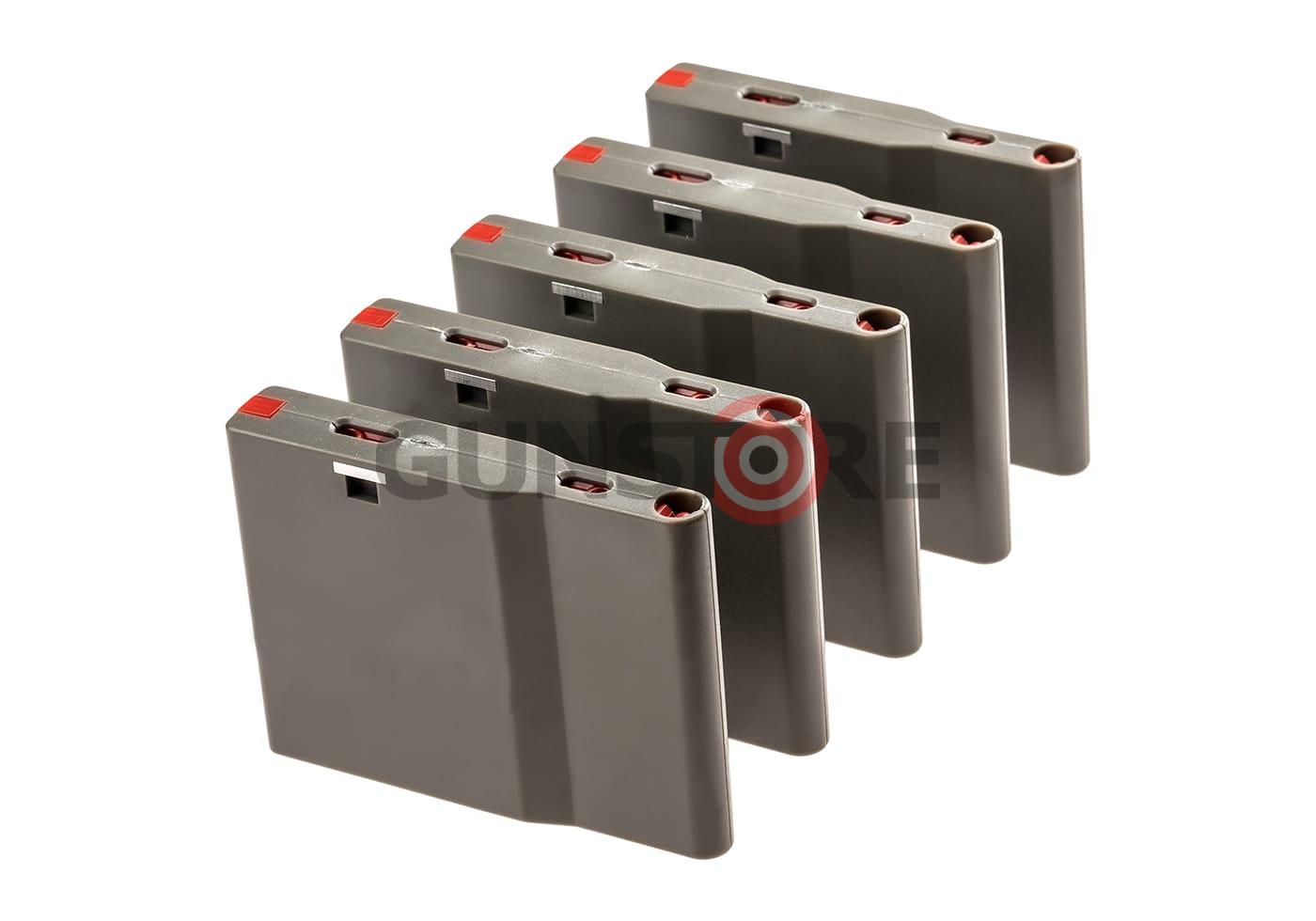 SRS Light Magazine 25rds 5-pack Green