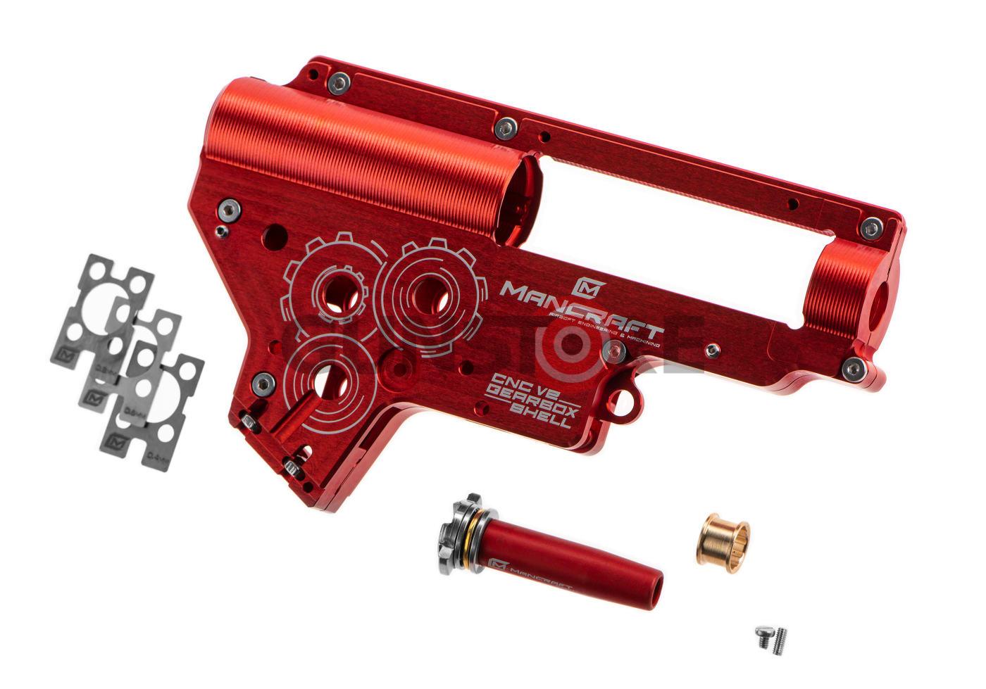 CNC Gearbox V2 8mm QSC Red