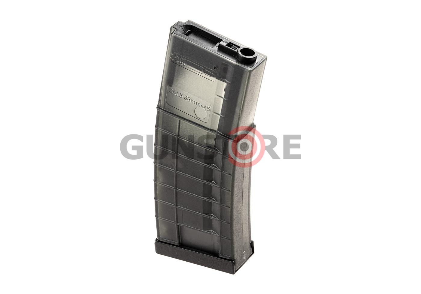 Flash Magazin M4 Hicap 350rds Transparent