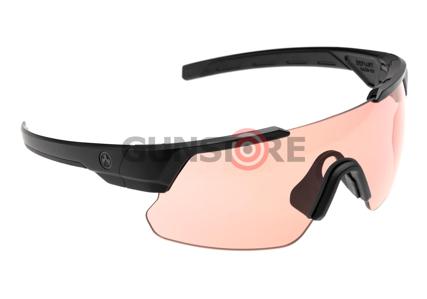 Defiant - Black Frame / Rose Lens