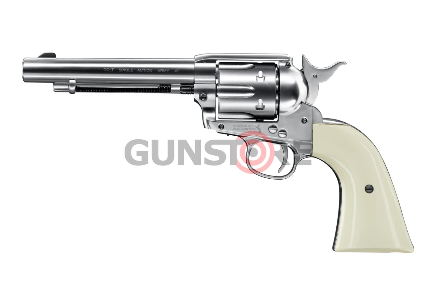 SAA .45 Peacemaker 5.5 Inch Co2 BB Nickel