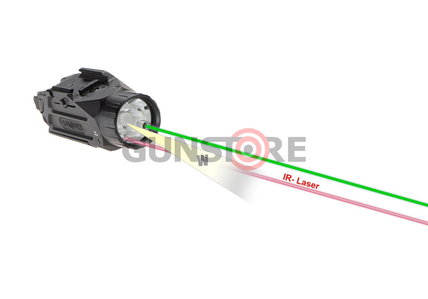 Fotografia: P.ID Dual Pistol Flashlight / Green + IR Laser