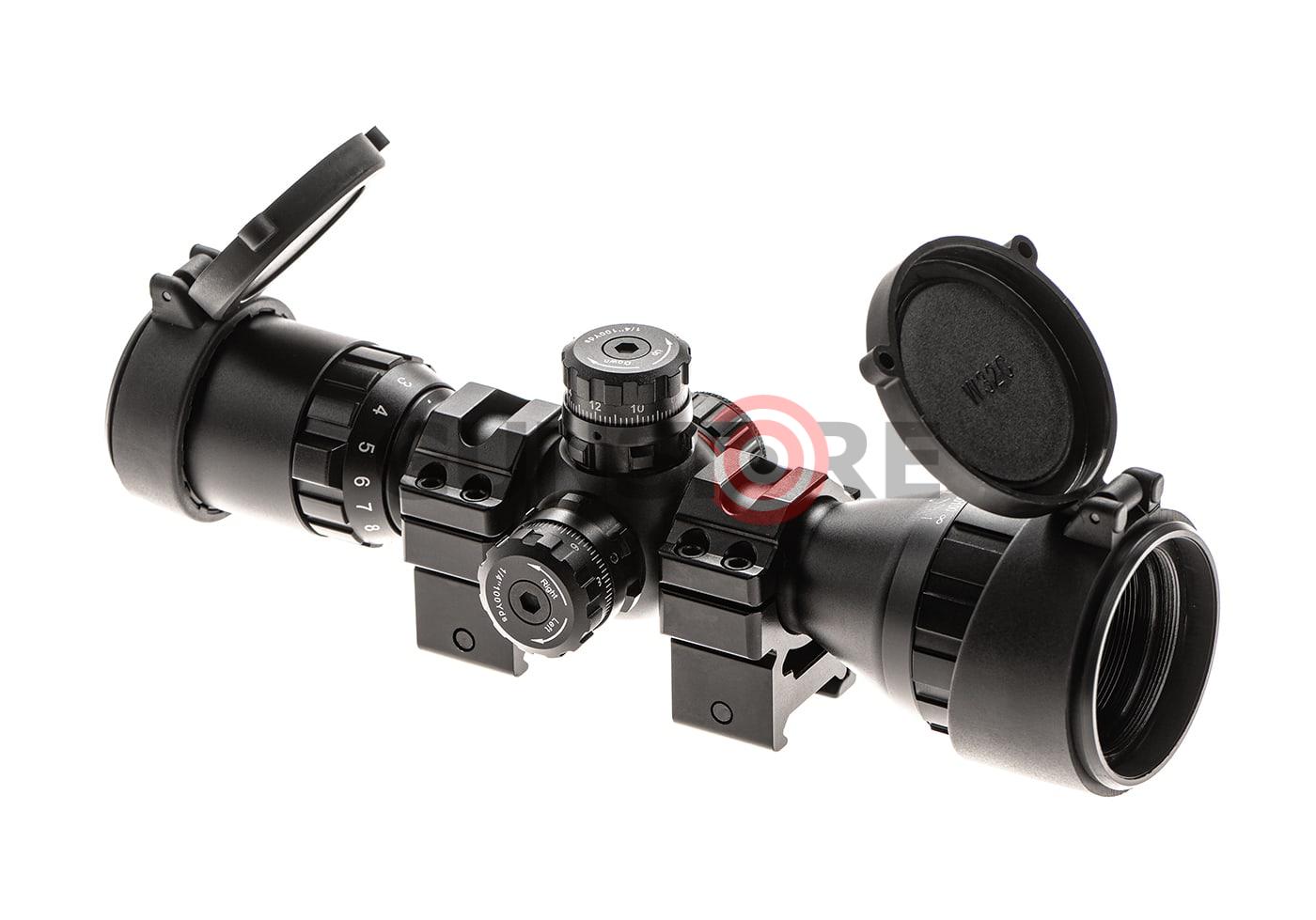 3-9x32 1" BugBuster Scope AO RGB Mil-dot With QD Rings