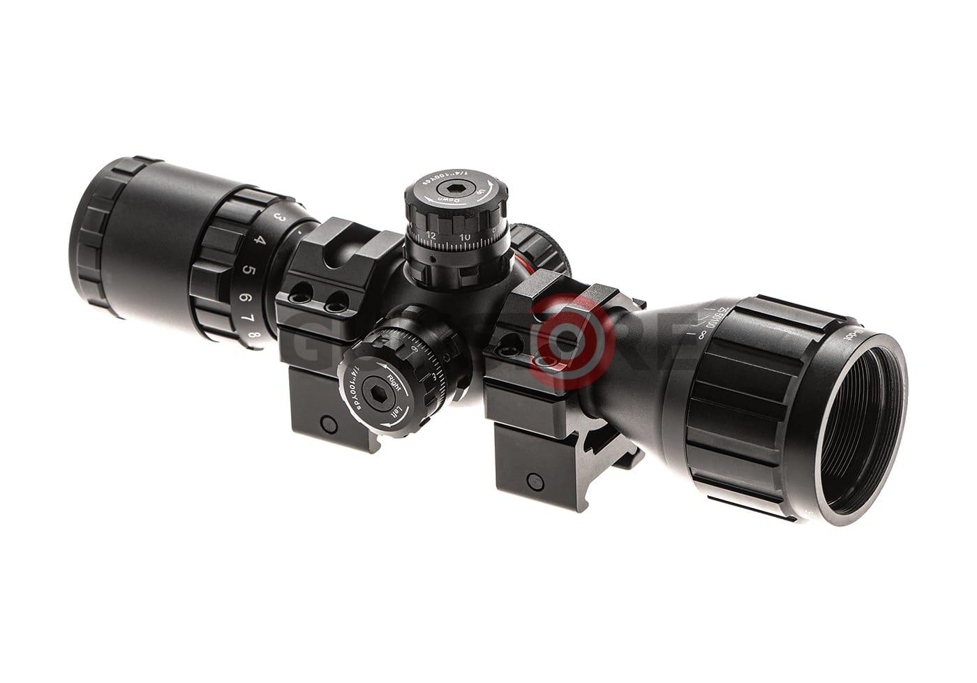 Fotografia: 3-9x32 1" BugBuster Scope AO RGB Mil-dot With QD Rings