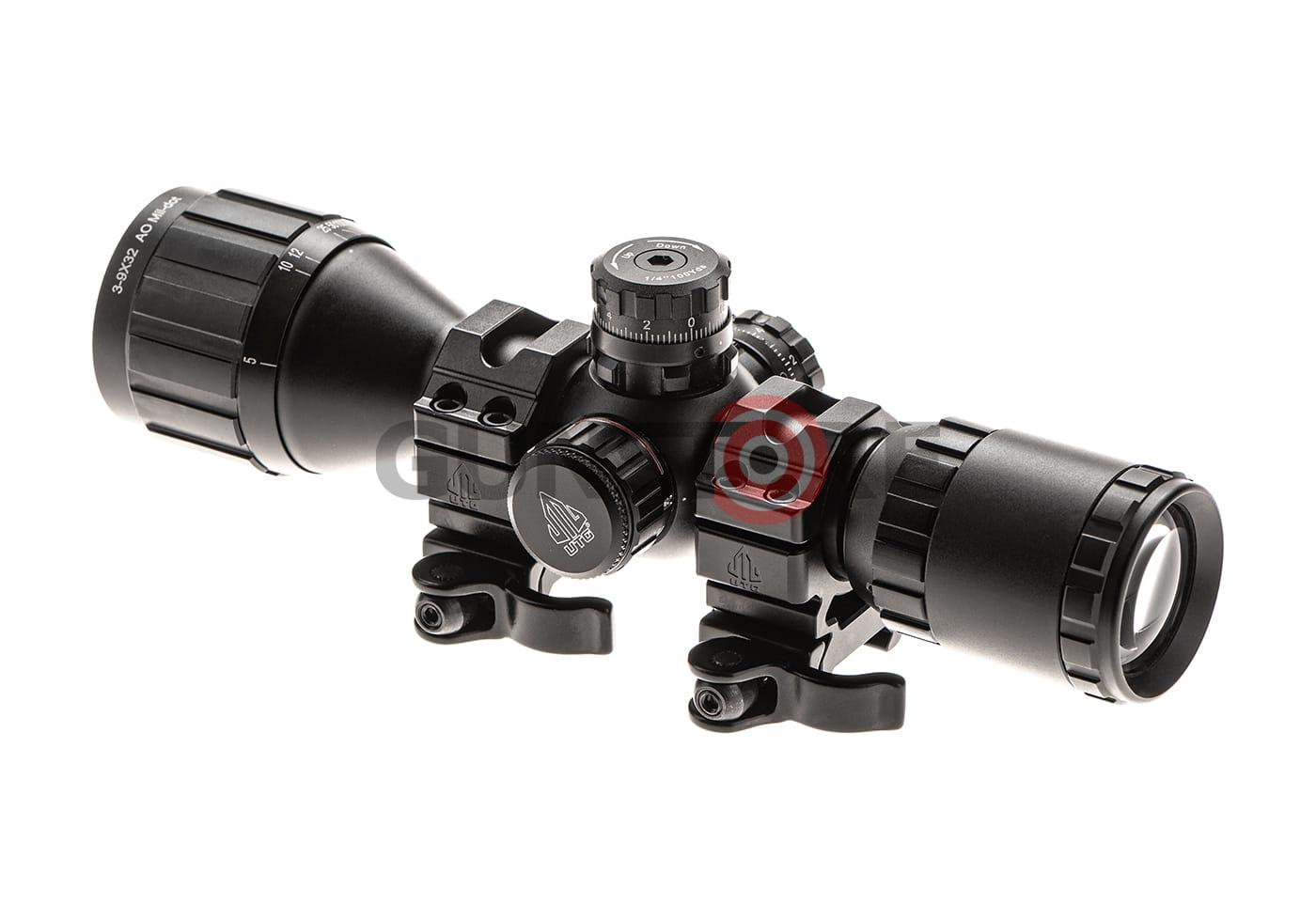 Fotografia: 3-9x32 1" BugBuster Scope AO RGB Mil-dot With QD Rings