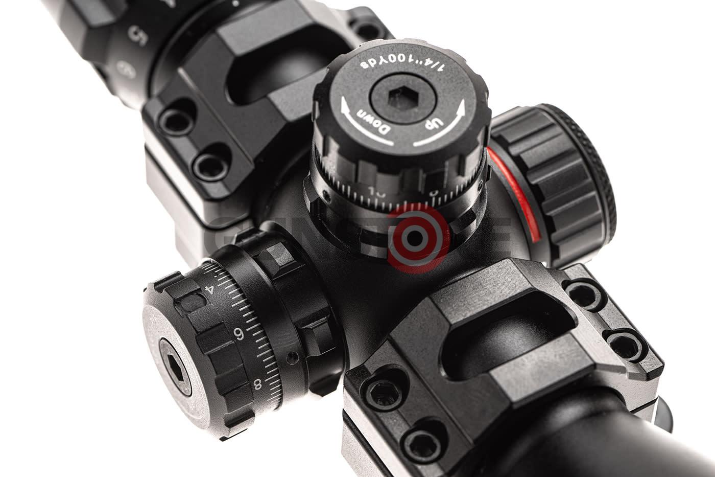 Fotografia: 3-9x32 1" BugBuster Scope AO RGB Mil-dot With QD Rings