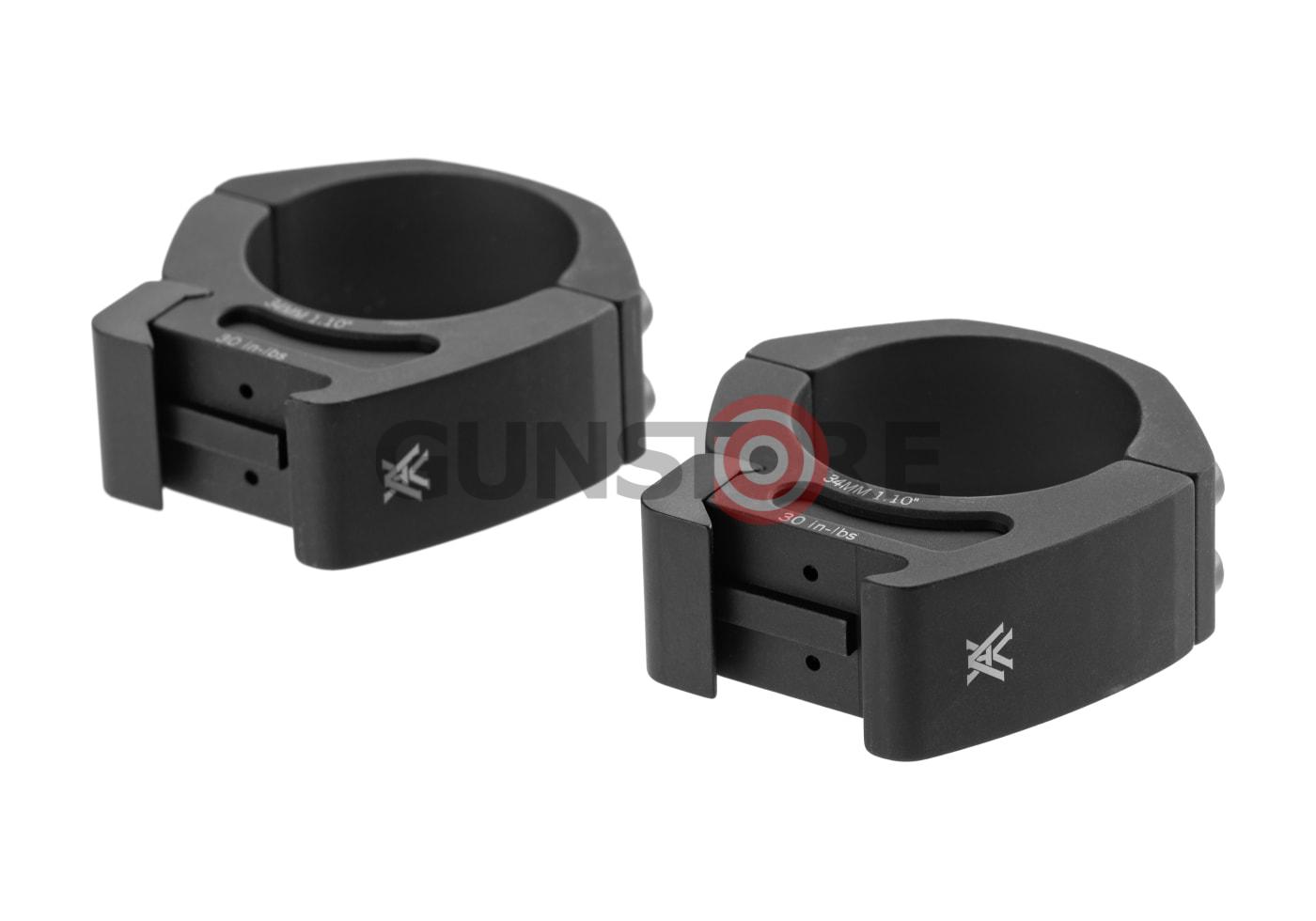 Fotografia: PRO 34mm Medium Profile P.O.I. Picatinny Rings