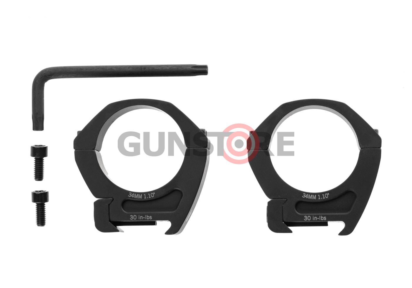 Fotografia: PRO 34mm Medium Profile P.O.I. Picatinny Rings