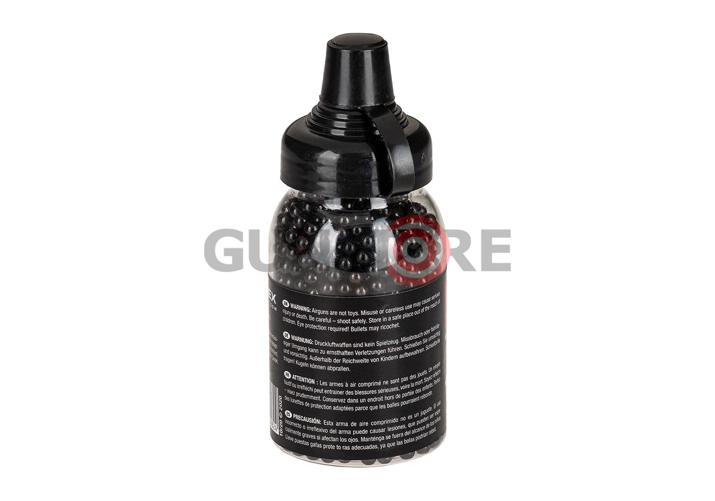 Fotografia: 4.5mm BB Black Steel Shot 1500rds Bottle