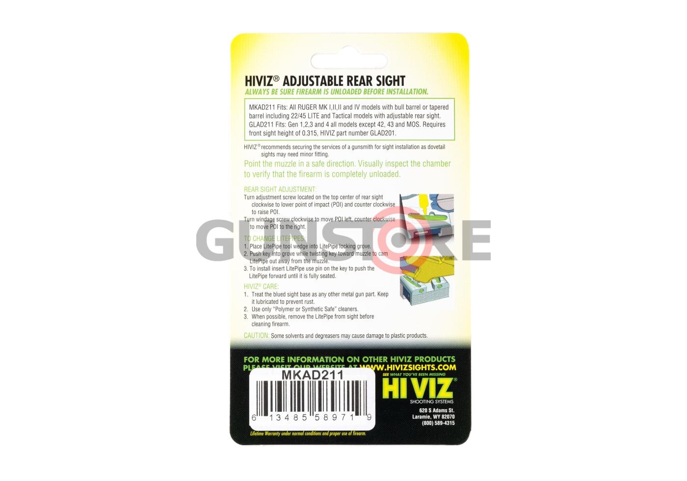 Fotografia: Target Adjustable Rear Sight for Ruger MK I/II/III/IV