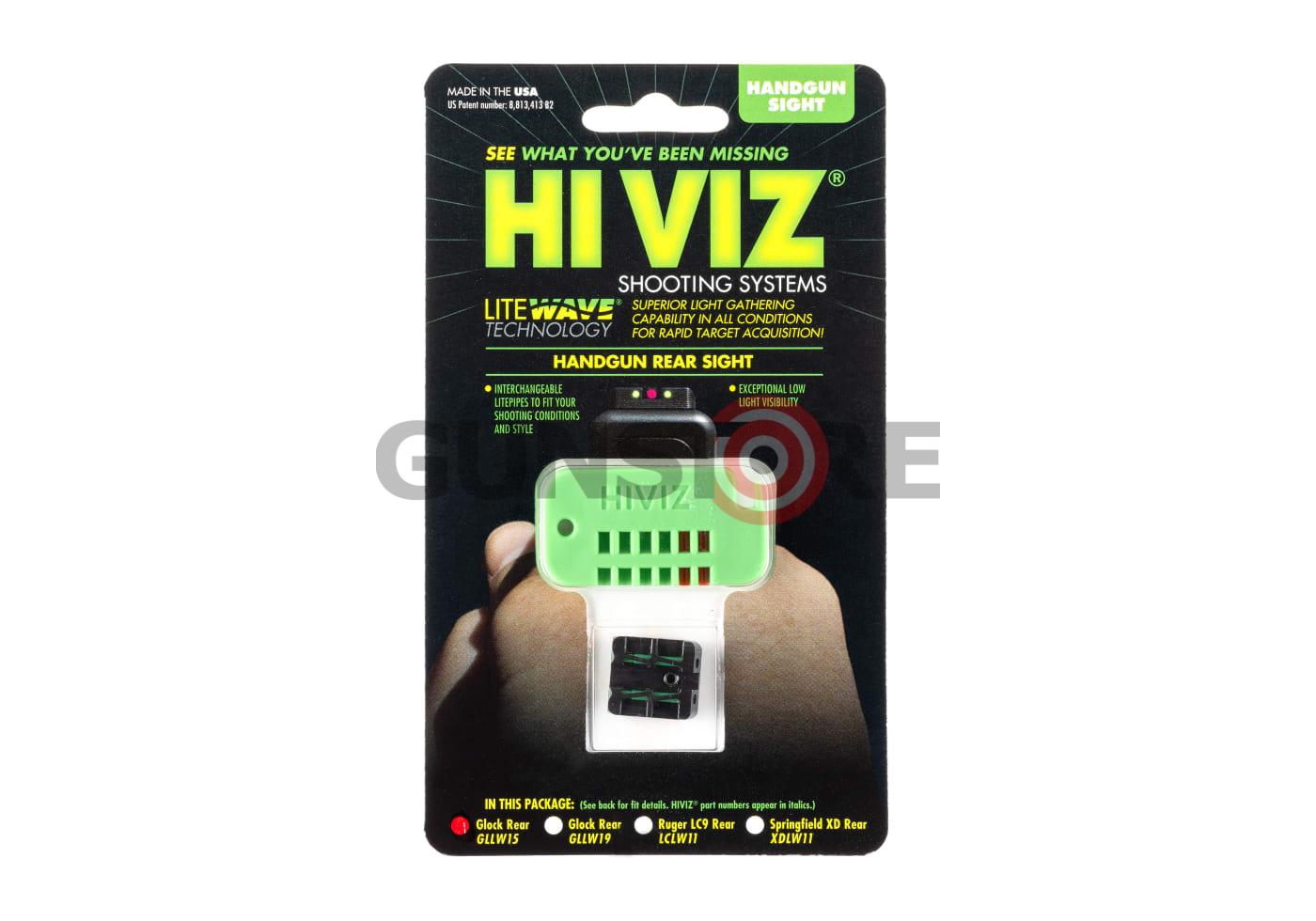 LiteWave Rear Sight for Glock 17/19