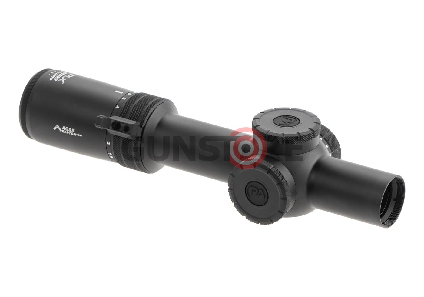 PLxC 1-8X24 FFP ACSS Raptor M8 Meters Reticle 5.56/.308