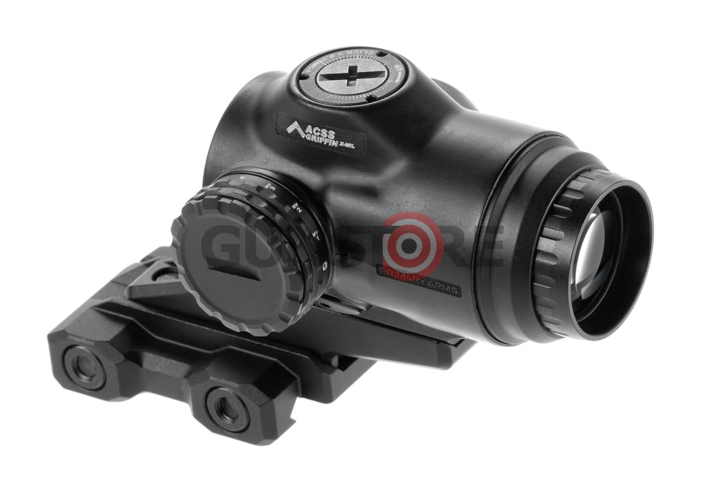Fotografia: SLx 3X MicroPrism Red ACSS Griffin X MIL Reticle